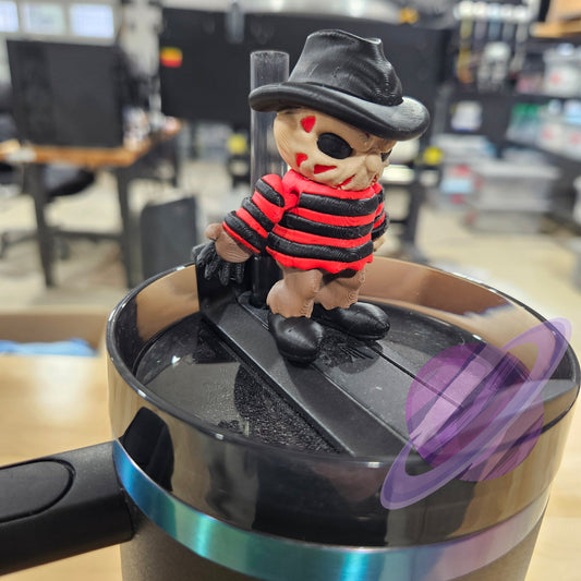 ARTSY CLOWN-3D PRINTED STRAW BUDDY