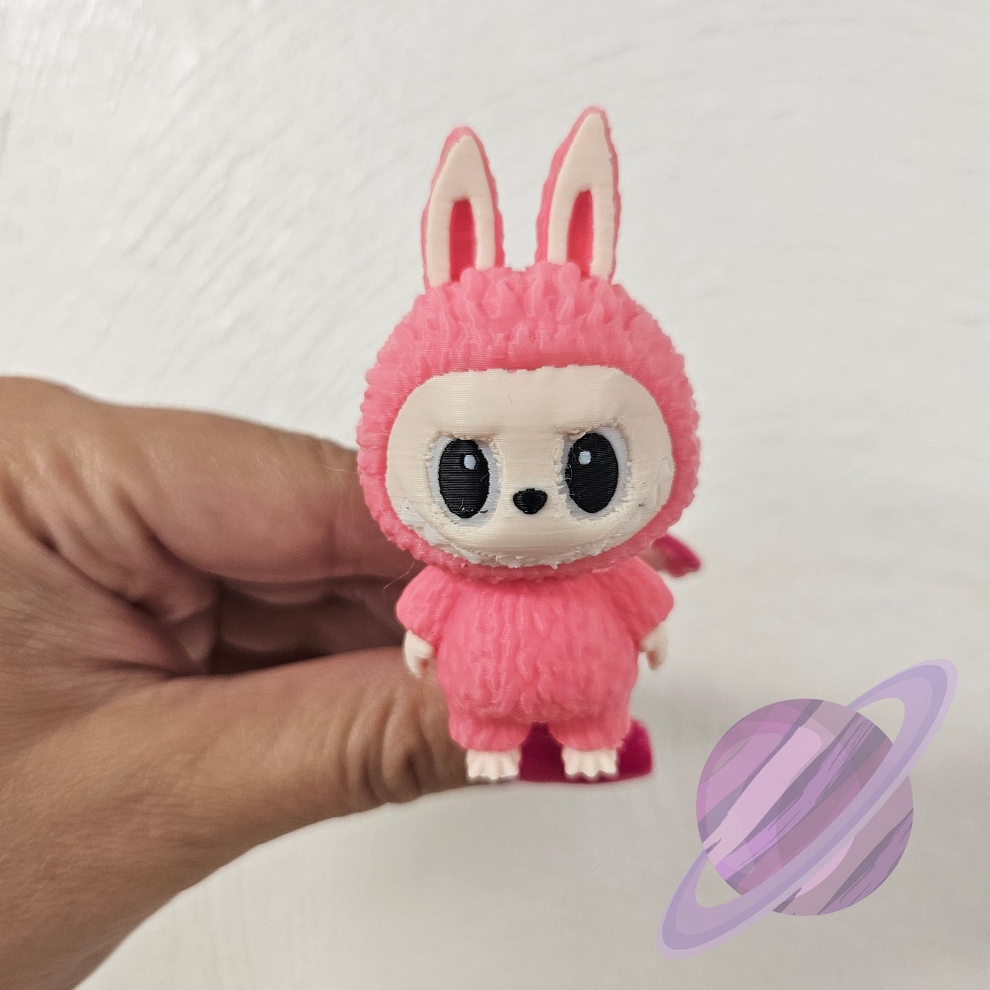 PINK AND BLUE LABU-3D PRINTED KEYCHAIN