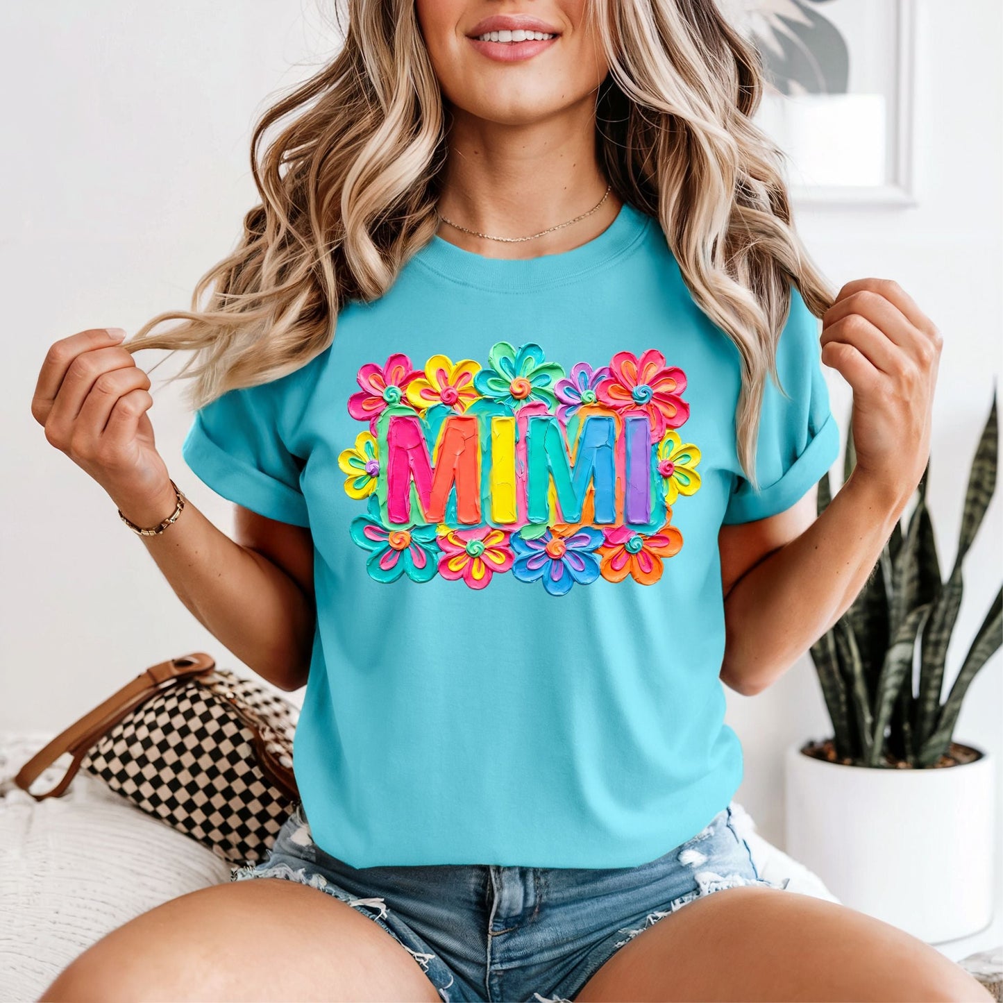 Painted Floral Mimi Tshirt