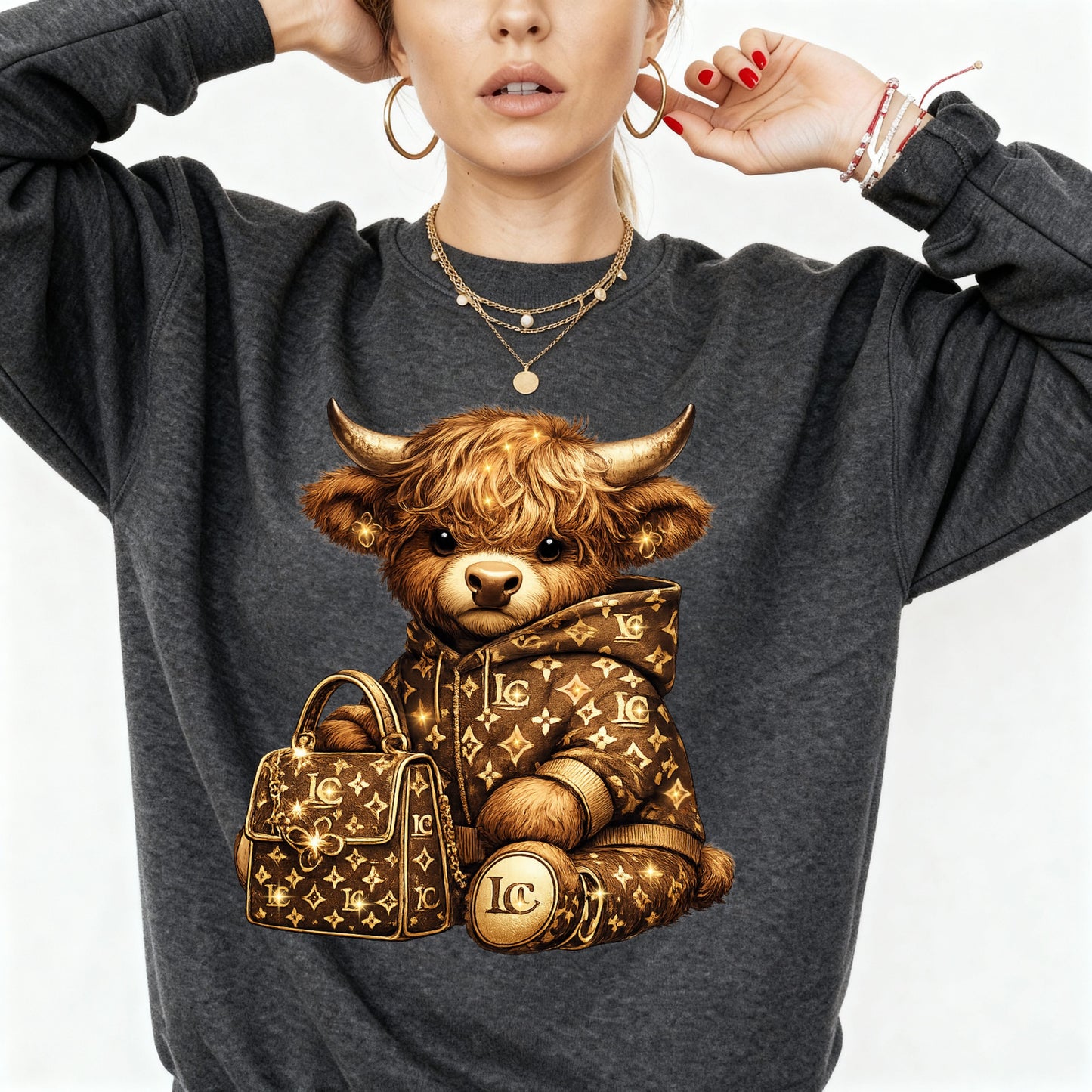 Luxe Cow Sweatshirt