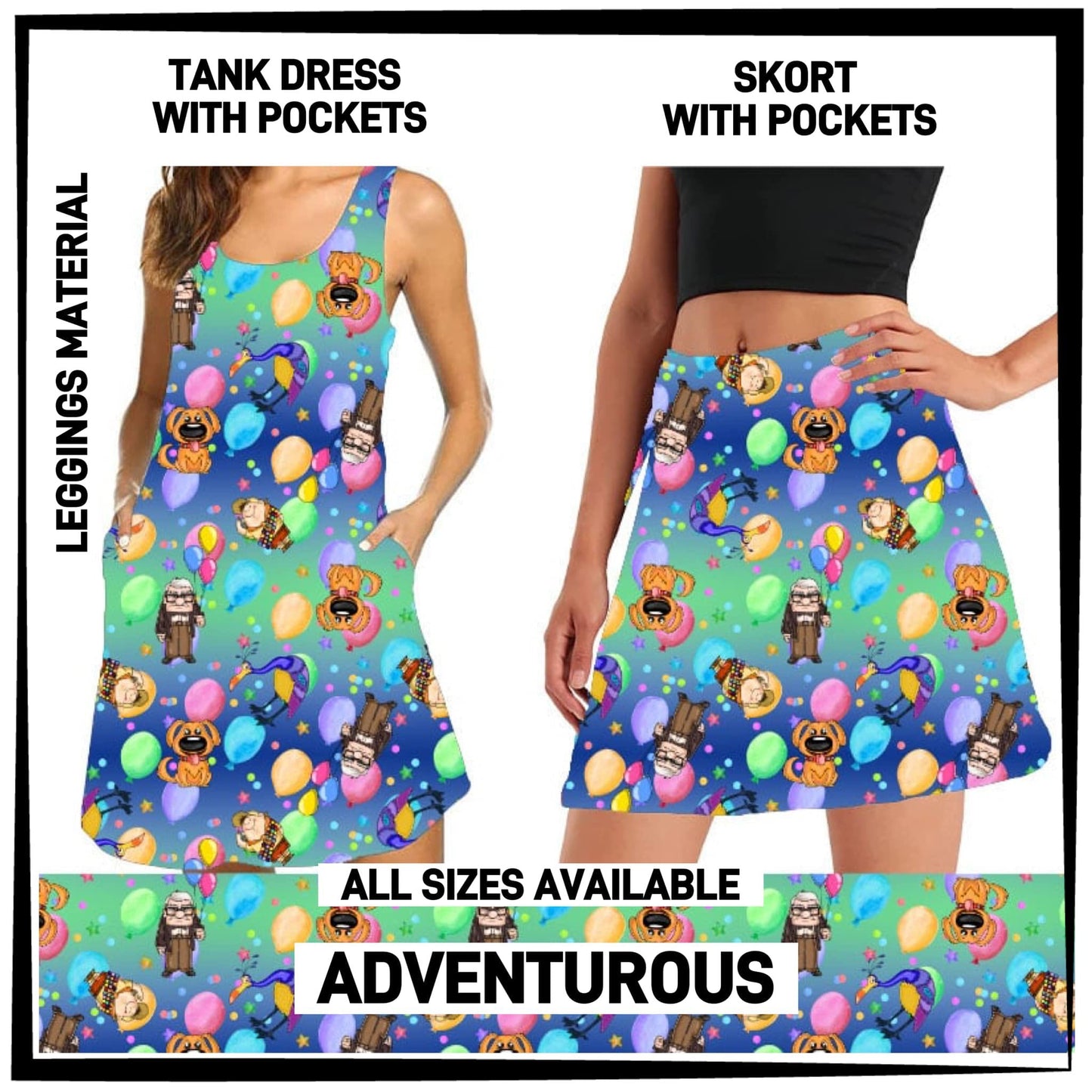 RTS - Adventurous Tank Dress/Skort with Side Pockets