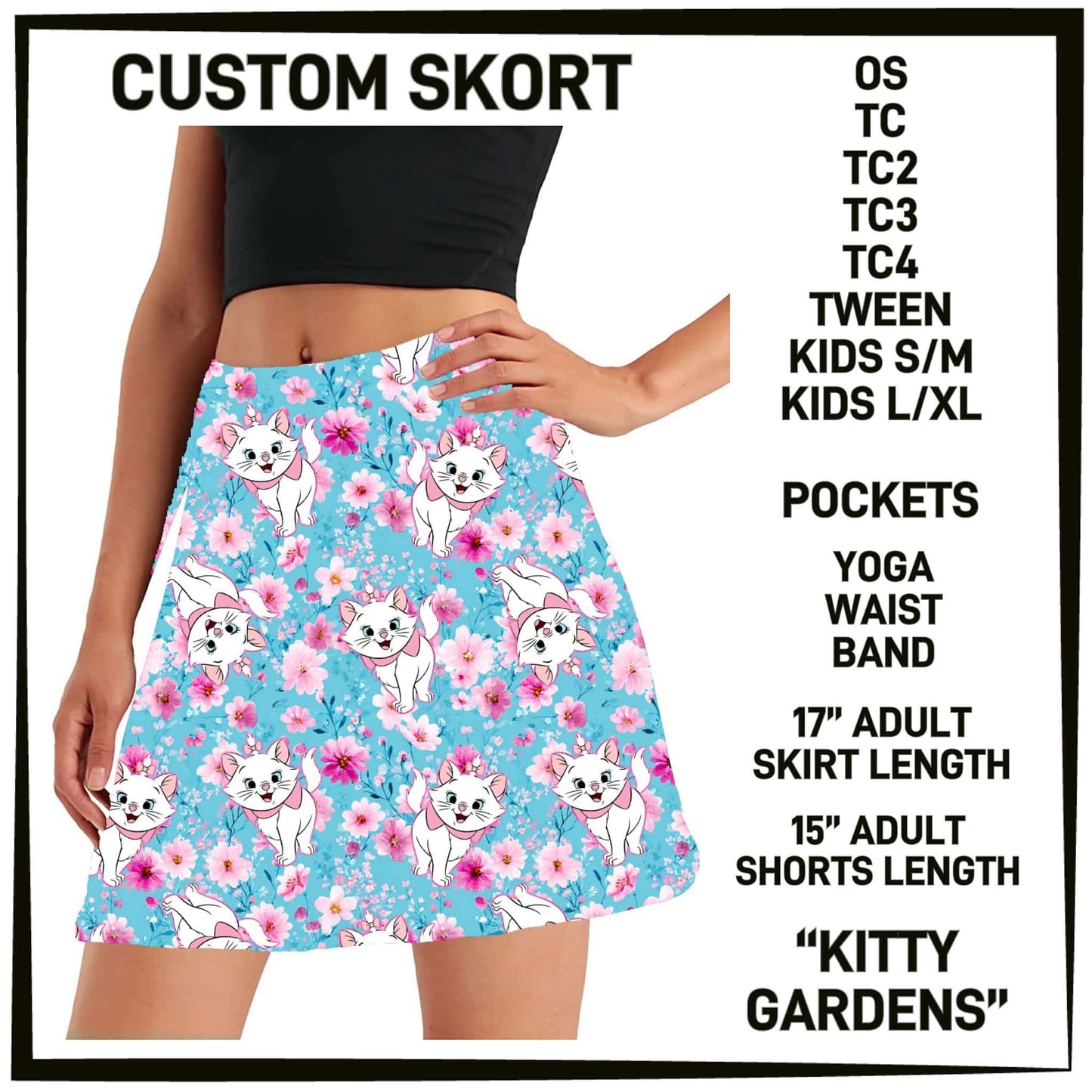 ML2G - Kitty Gardens Skort with Pockets - Preorder Closing 2/22 ETA: Late April