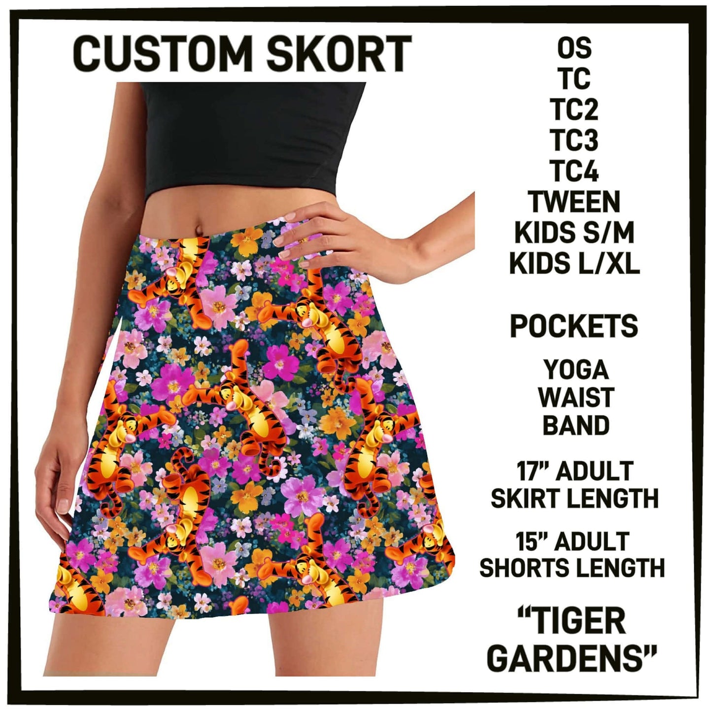 ML2G - Tiger Gardens Skort with Pockets - Preorder Closing 2/22 ETA: Late April