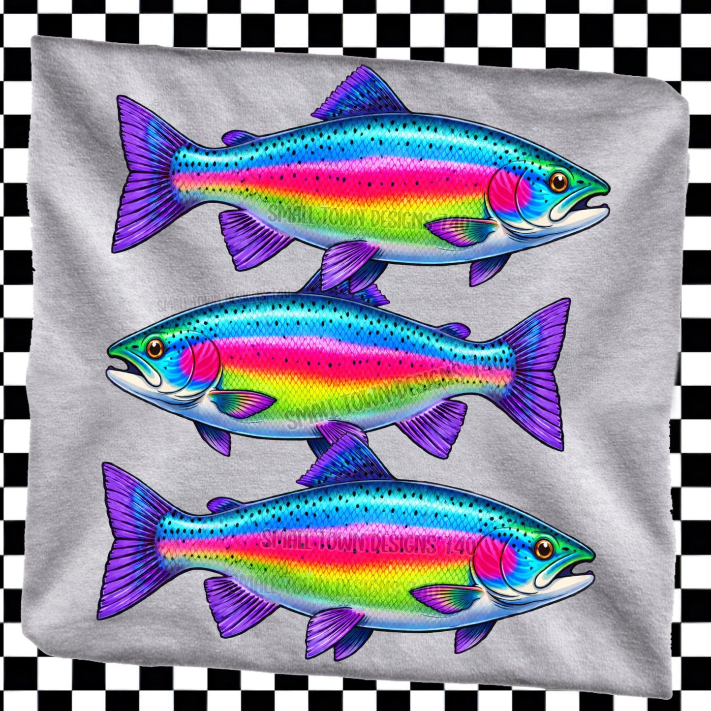 3 NEON FISH TEE