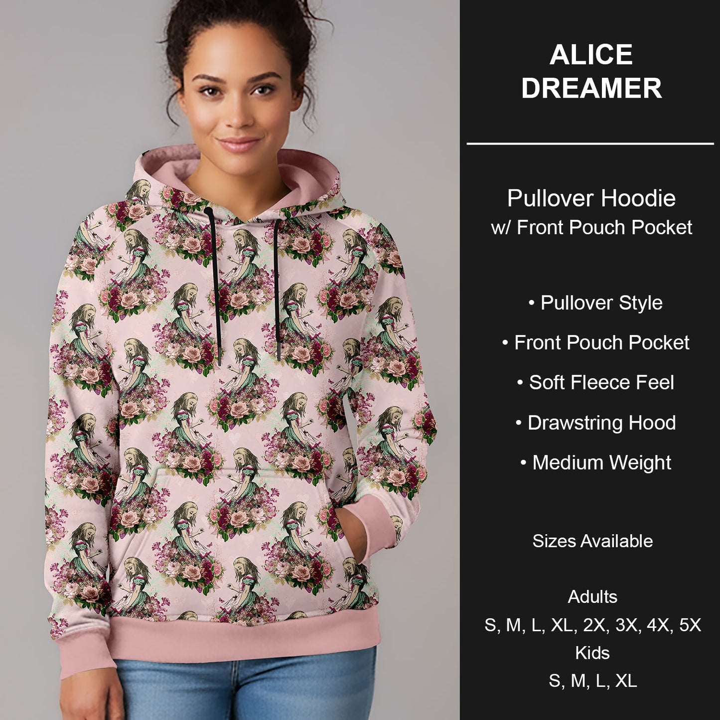 B266 - Preorder Alice Dreamer Pullover Hoodie (Closes 12/17. ETA late Feb.)