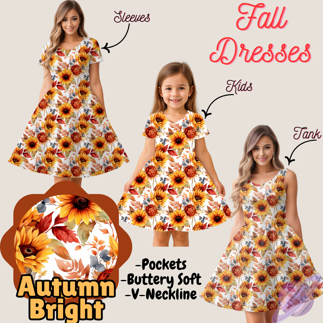 AUTUMN BRIGHT- FALL DRESS PREORDER- CLOSING 9/12