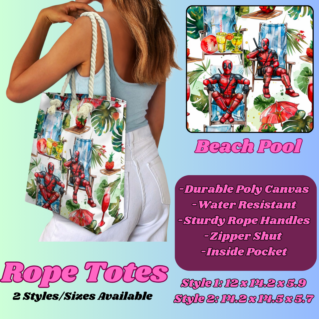BEACH POOL-ROPE TOTE PREORDER CLOSING 5/6