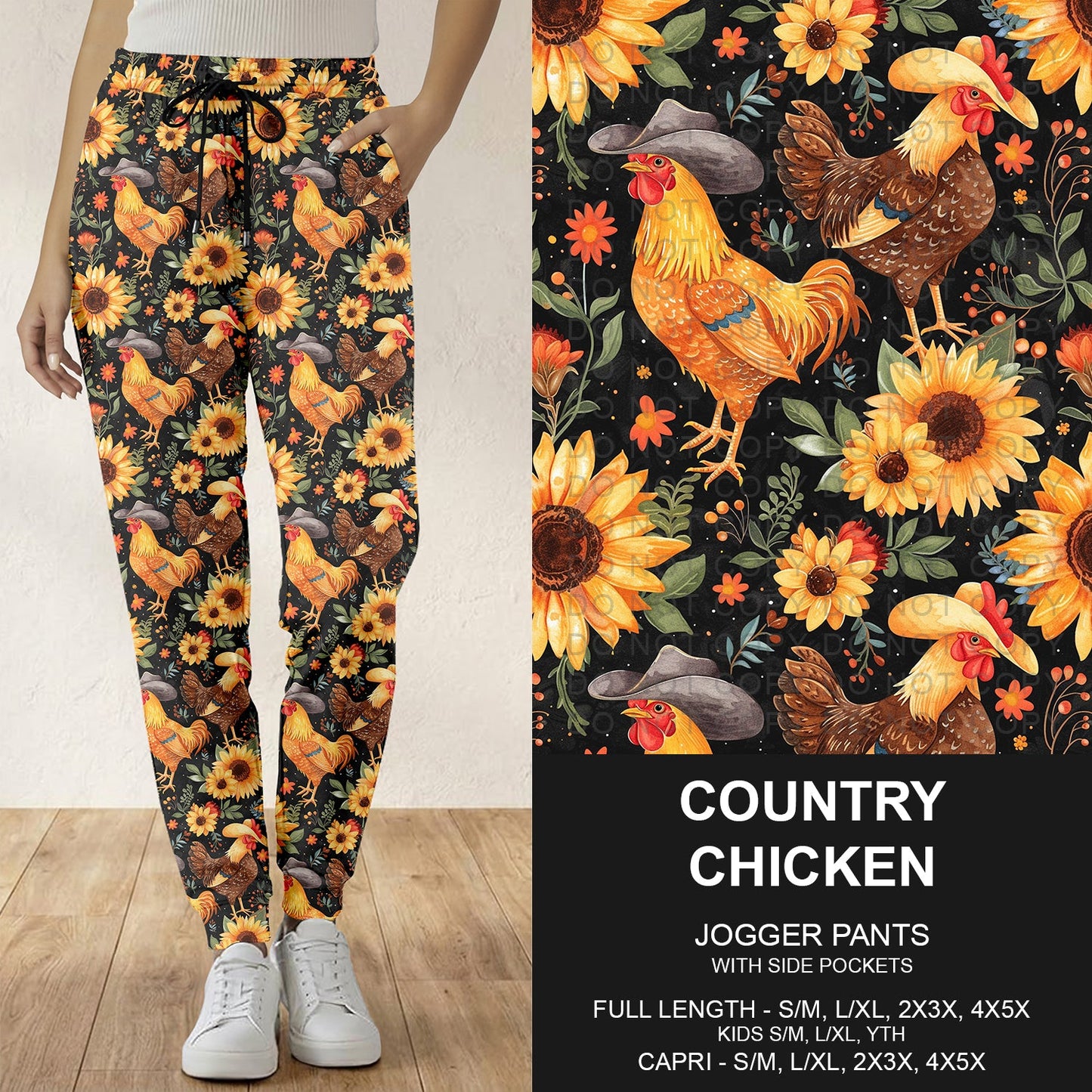 B296 - Preorder Country Chicken Joggers (Closes 6/21. ETA: late Aug.)