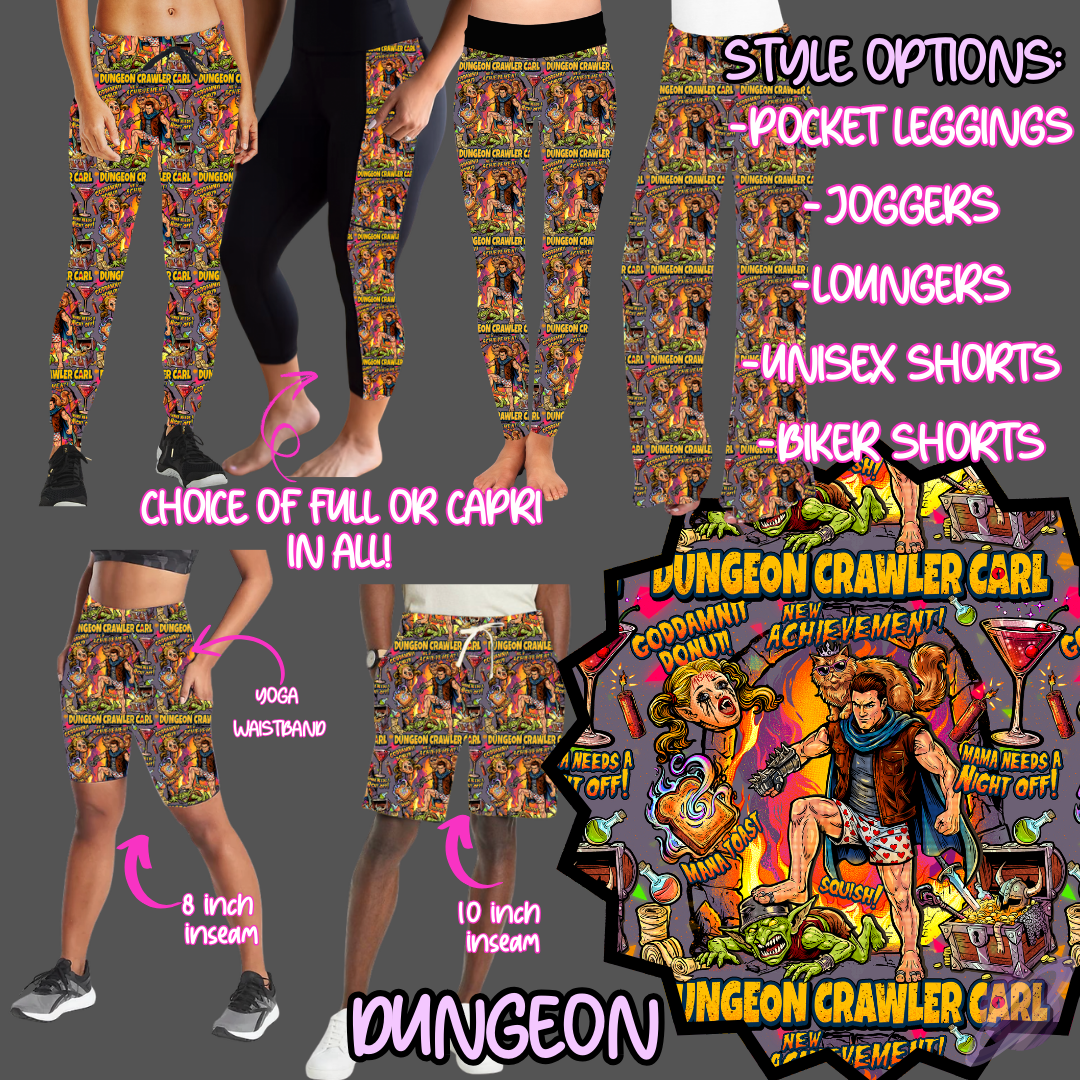 DUNGEON-6 STYLES OF BOTTOMS-PREORDER CLOSING 3/10