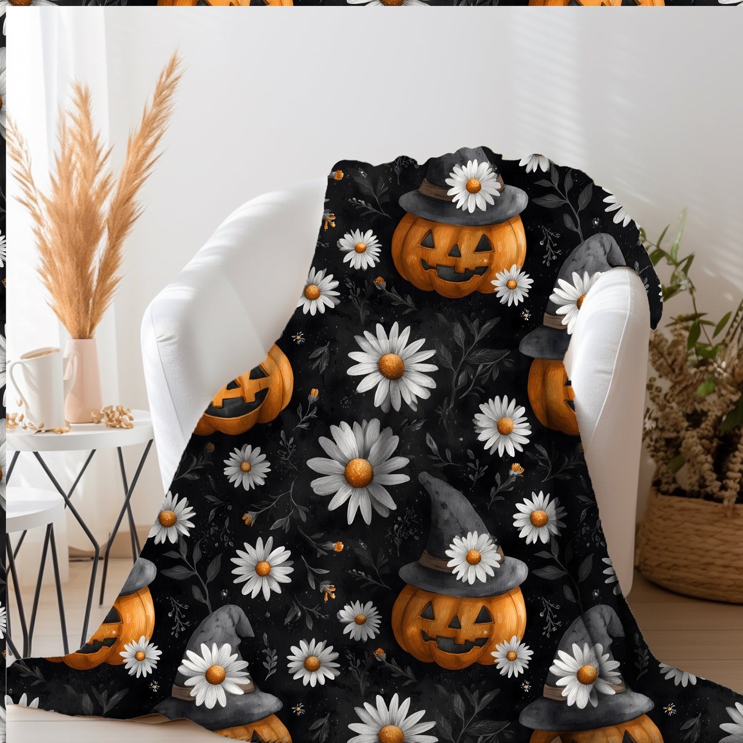 Daisy Pumpkin 50x60 Blanket | Run Ends 7/28| ETA 42 days