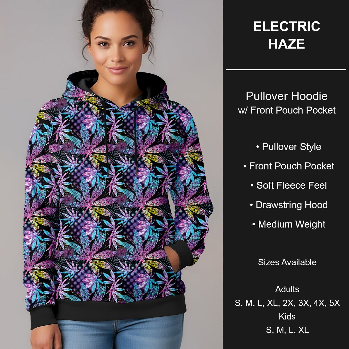 B266 - Preorder Electric Haze Pullover Hoodie (Closes 12/17. ETA late Feb.)