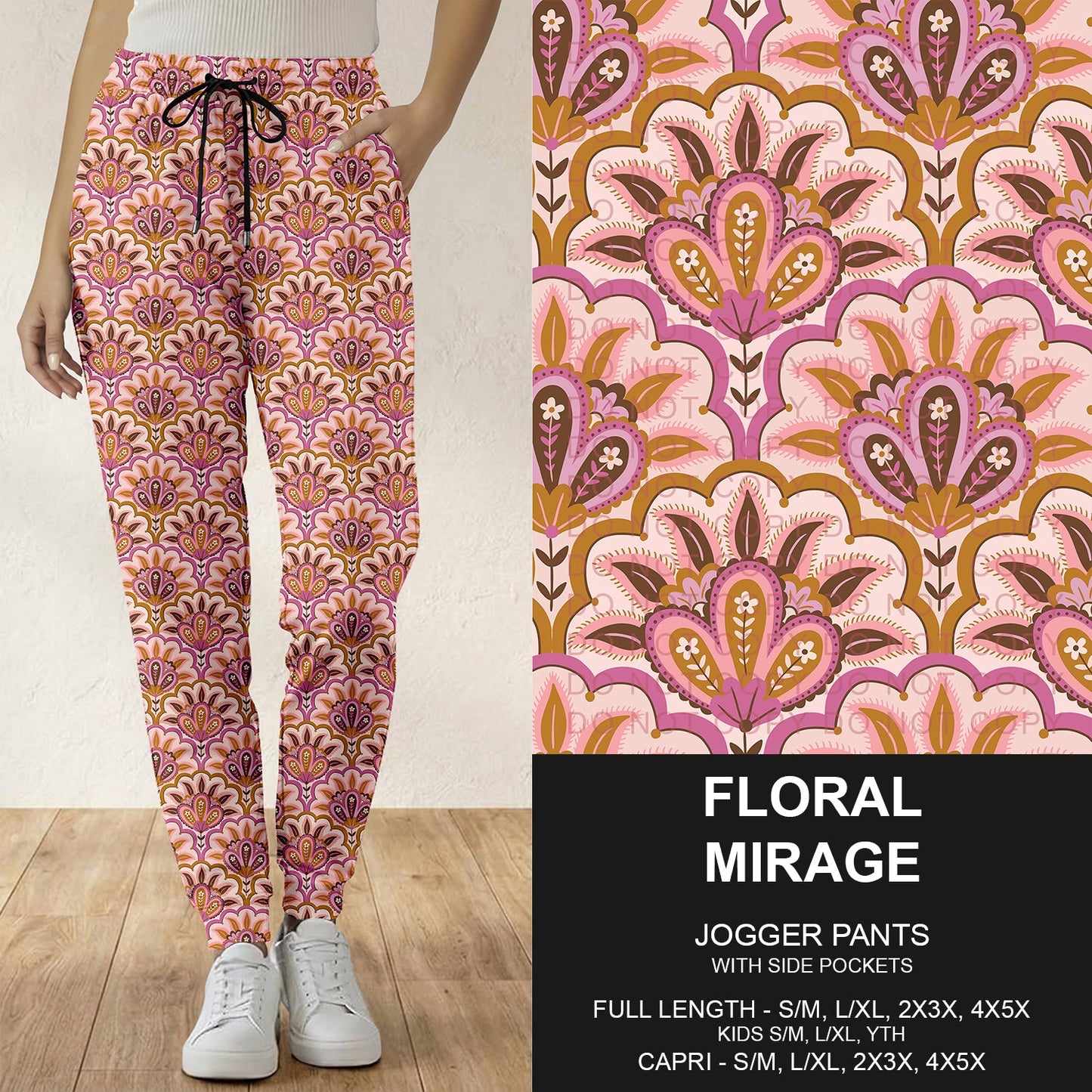 B288 - Preorder Floral Mirage Joggers (Closes 5/03. ETA: early July)