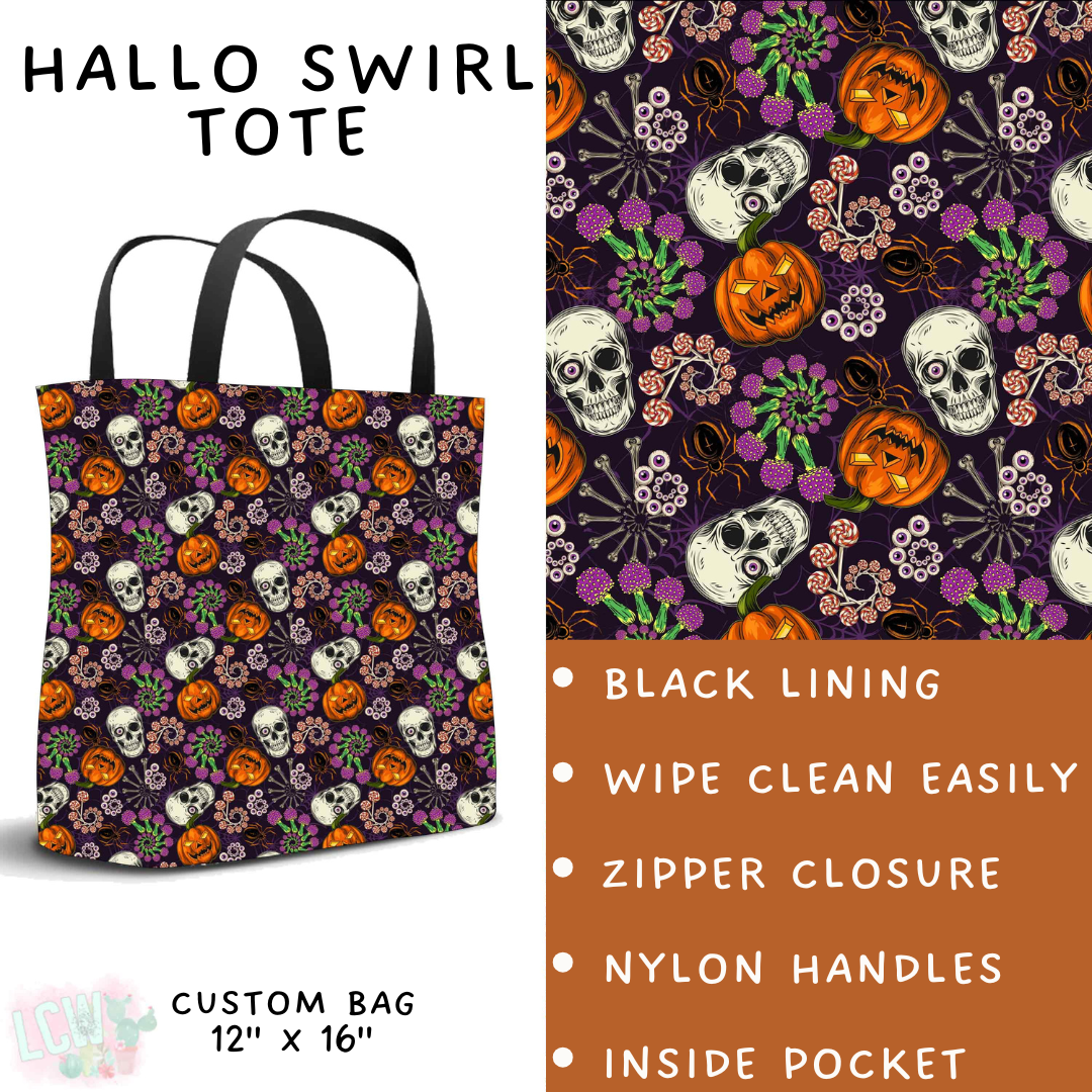 Batch #560 - Halloween 4 - Closes 7/26 - ETA late Sept - Hallo Swirl Tote
