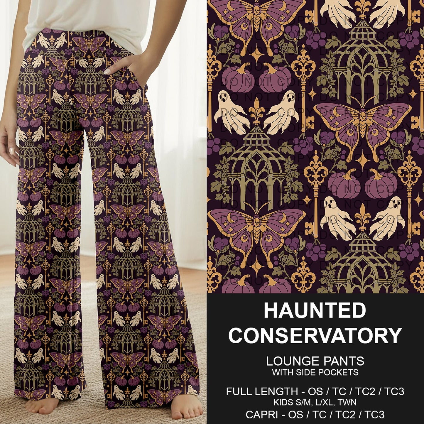 B307 - Preorder Haunted Conservatory Lounge Pants (Closes 8/02. ETA: early Oct.)