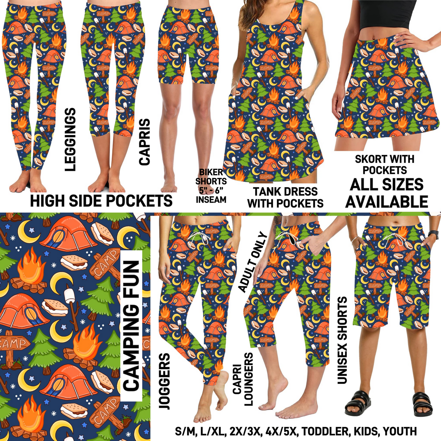 295BT - Camping Fun - Preorder Closing 6/28 ETA: Late Aug