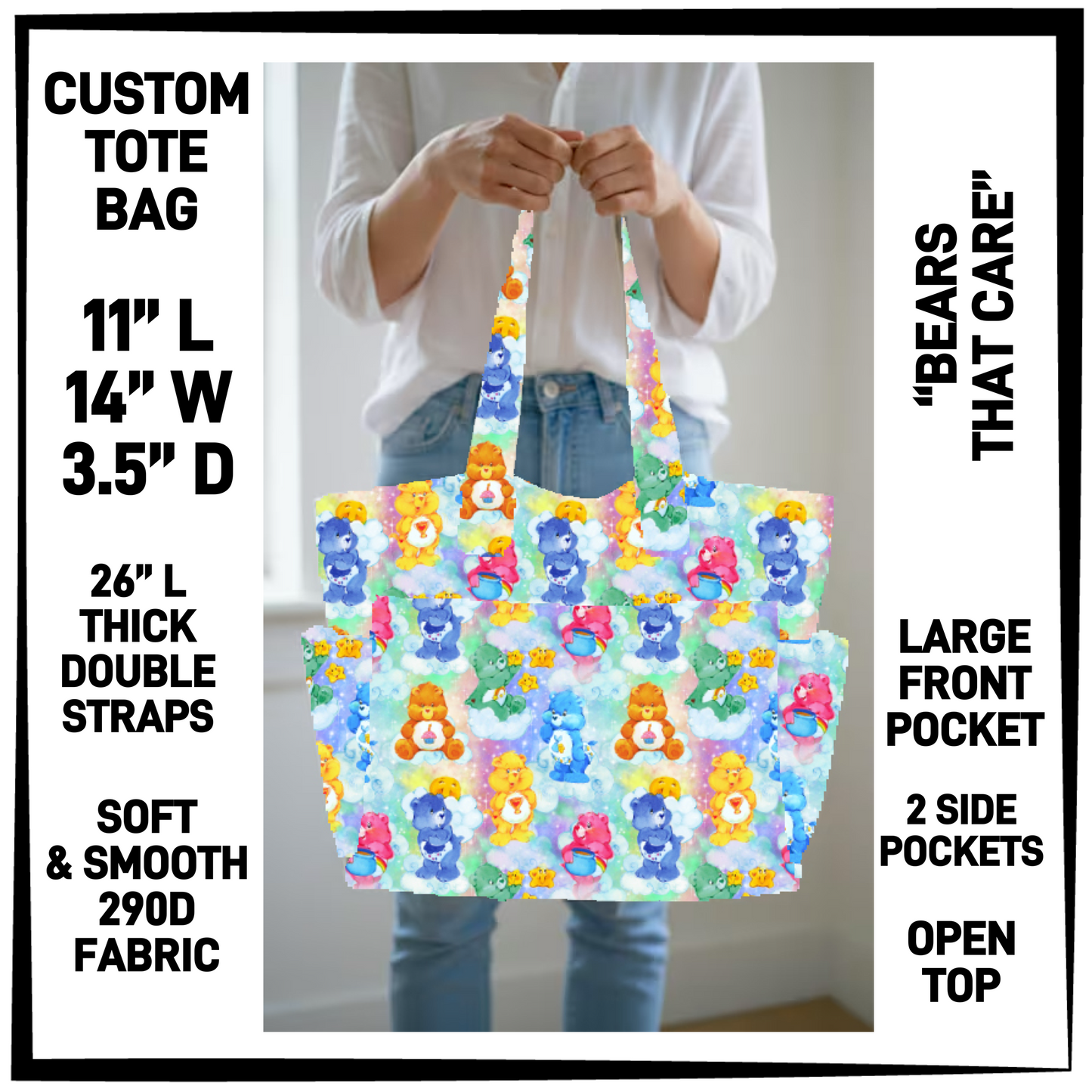 CT8B - Bears That Care Custom Tote Bag - Preorder Closing 4/23 ETA: Late June