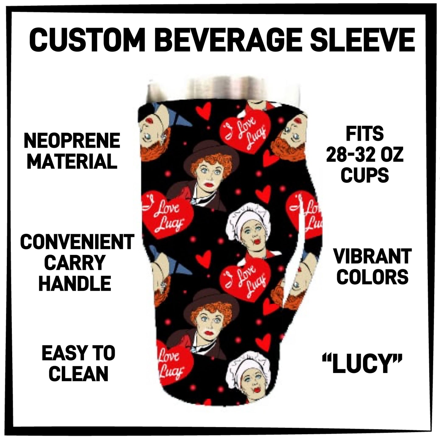 RTS - Lucy 28-32oz Beverage Sleeves