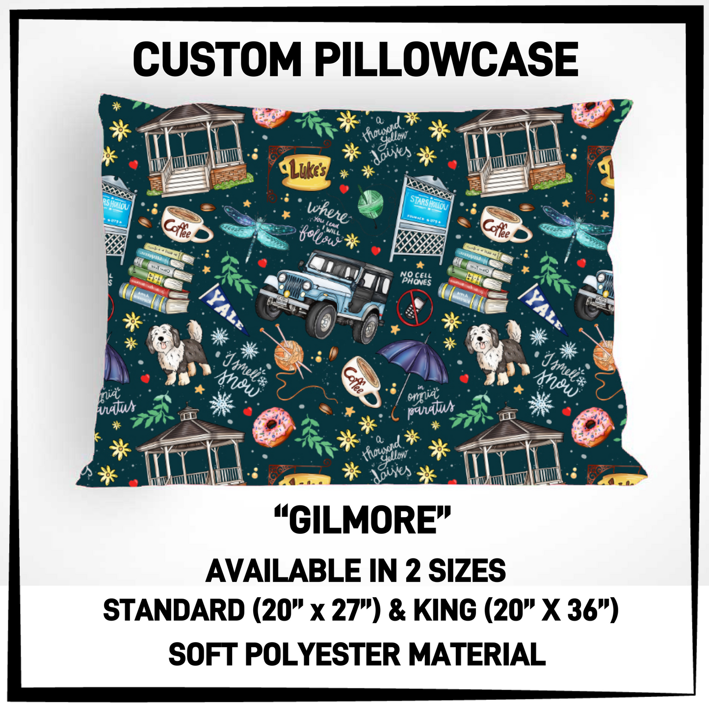 PI5C - Gilmore Pillowcase - Preorder Closing 4/30 ETA: Late June