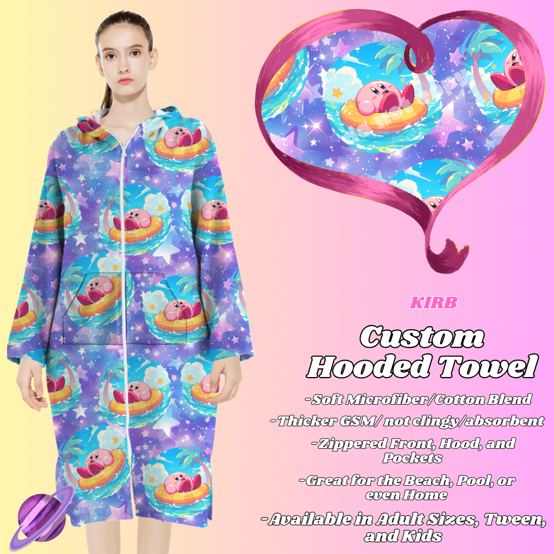 KIRB- HOODED TOWEL- PREORDER CLOSING 4/27