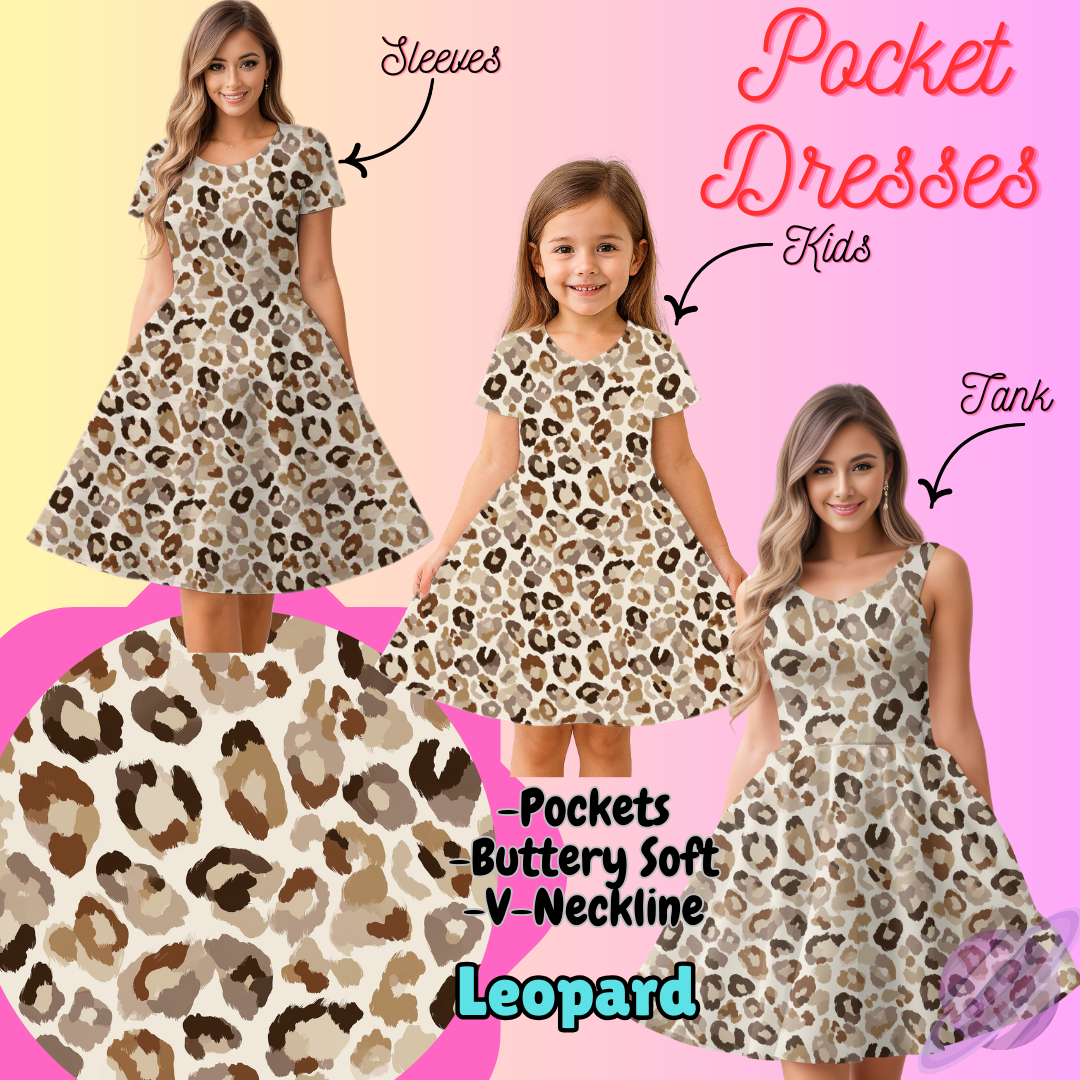 LEOPARD-POCKET DRESS PREORDER-CLOSING 3/16
