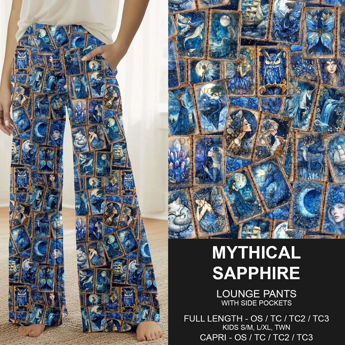B276 - Preorder Mythical Sapphire Lounge Pants (Closes 3/01. ETA: early May)