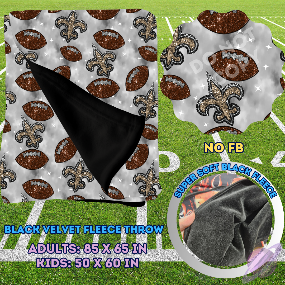 NO FB-SEQUIN THROW BLANKET RUN-SOFT CLOSE 8/9-HARD CLOSE 8/11