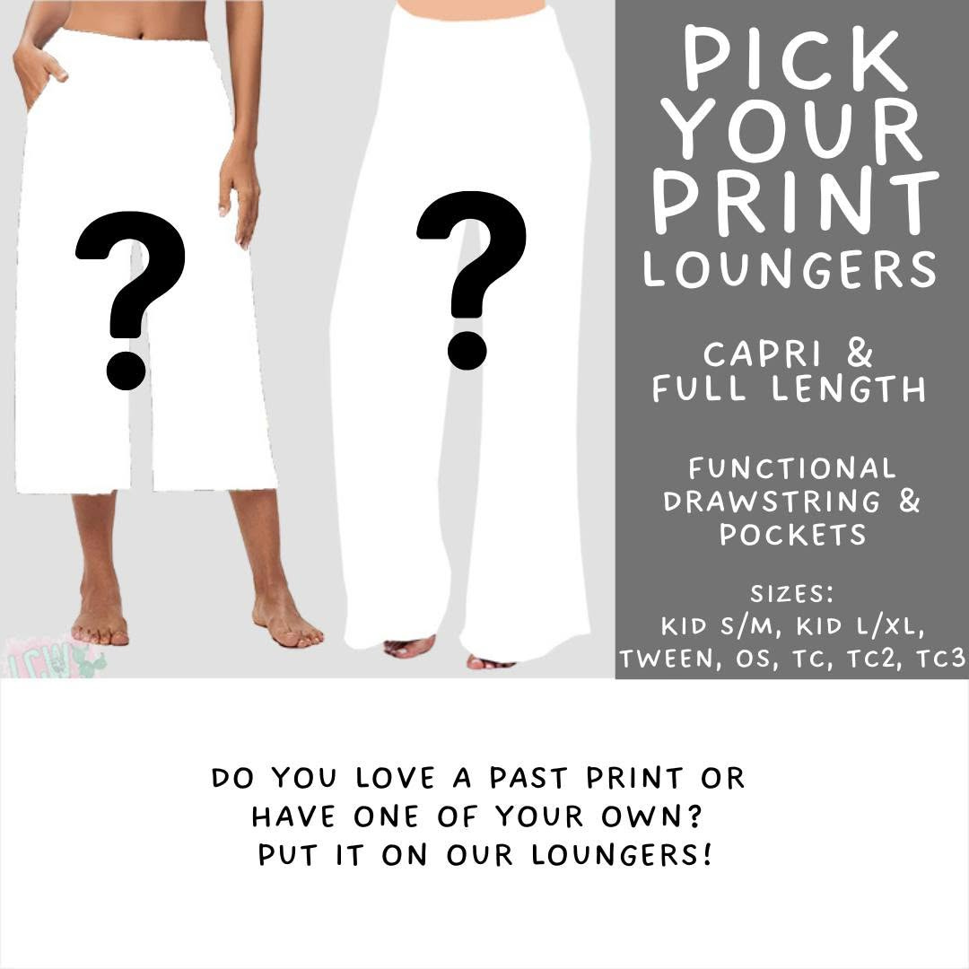 Batch #564 - NBC 4 Collection - Closes 8/3 - ETA early October - Pick Your Print Capri and Full Length Loungers