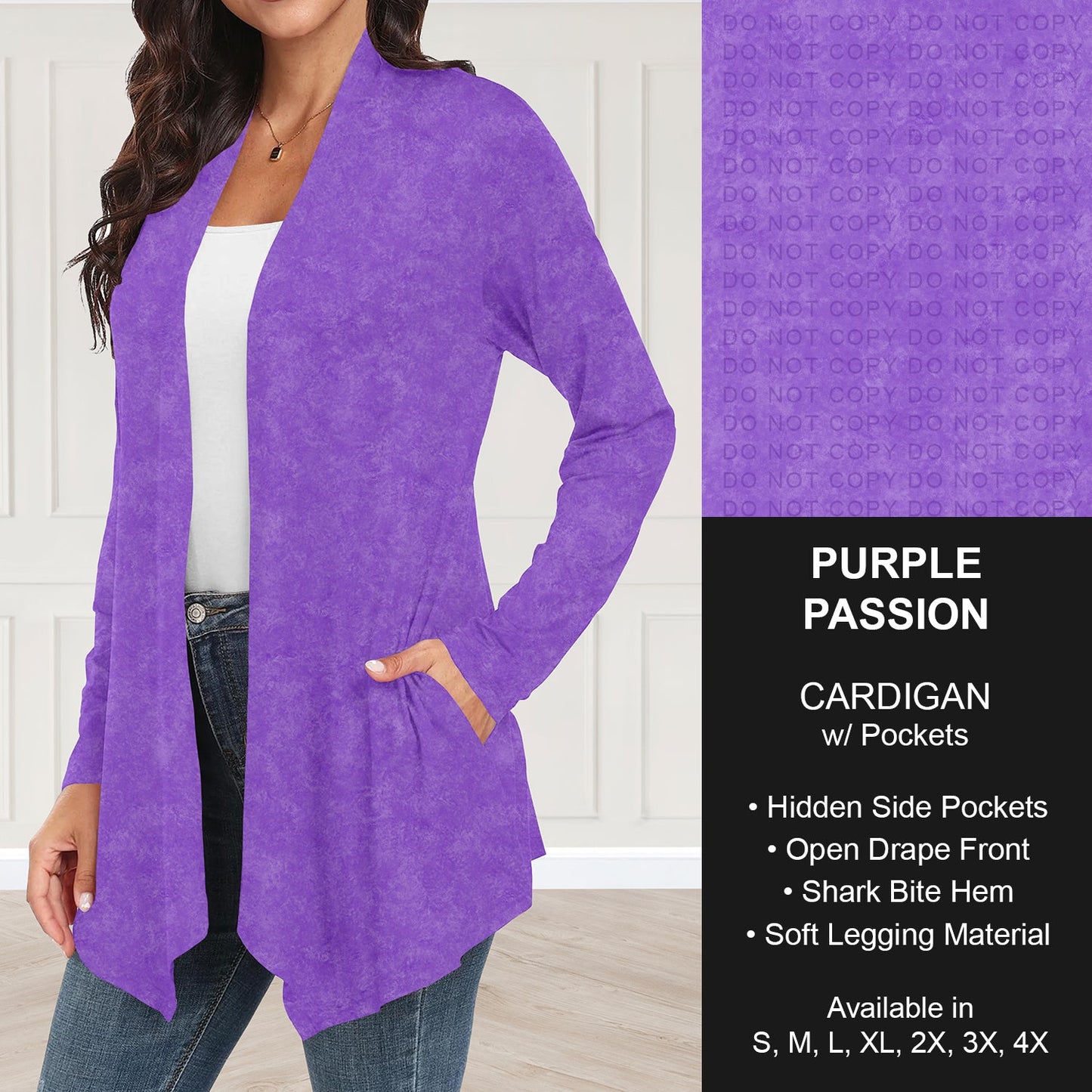 B280 - Preorder Purple Passion Cardigan w/ Pockets (Closes 3/22. ETA: late May)