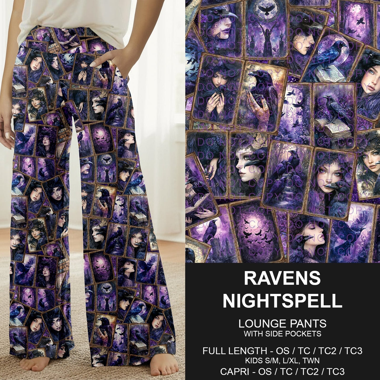 B276 - Preorder Ravens Nightspell Lounge Pants (Closes 3/01. ETA: early May)