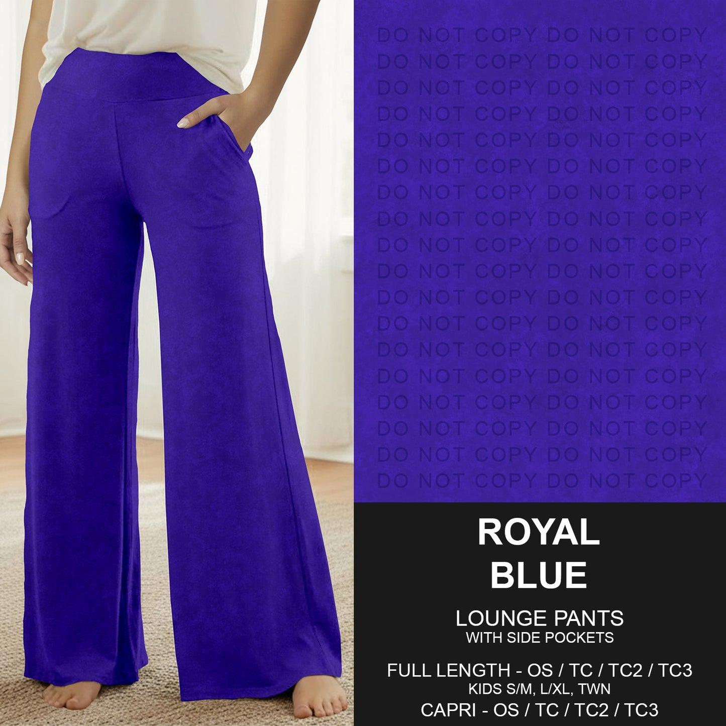 B280 - Preorder Royal Blue Lounge Pants (Closes 3/22. ETA: late May)
