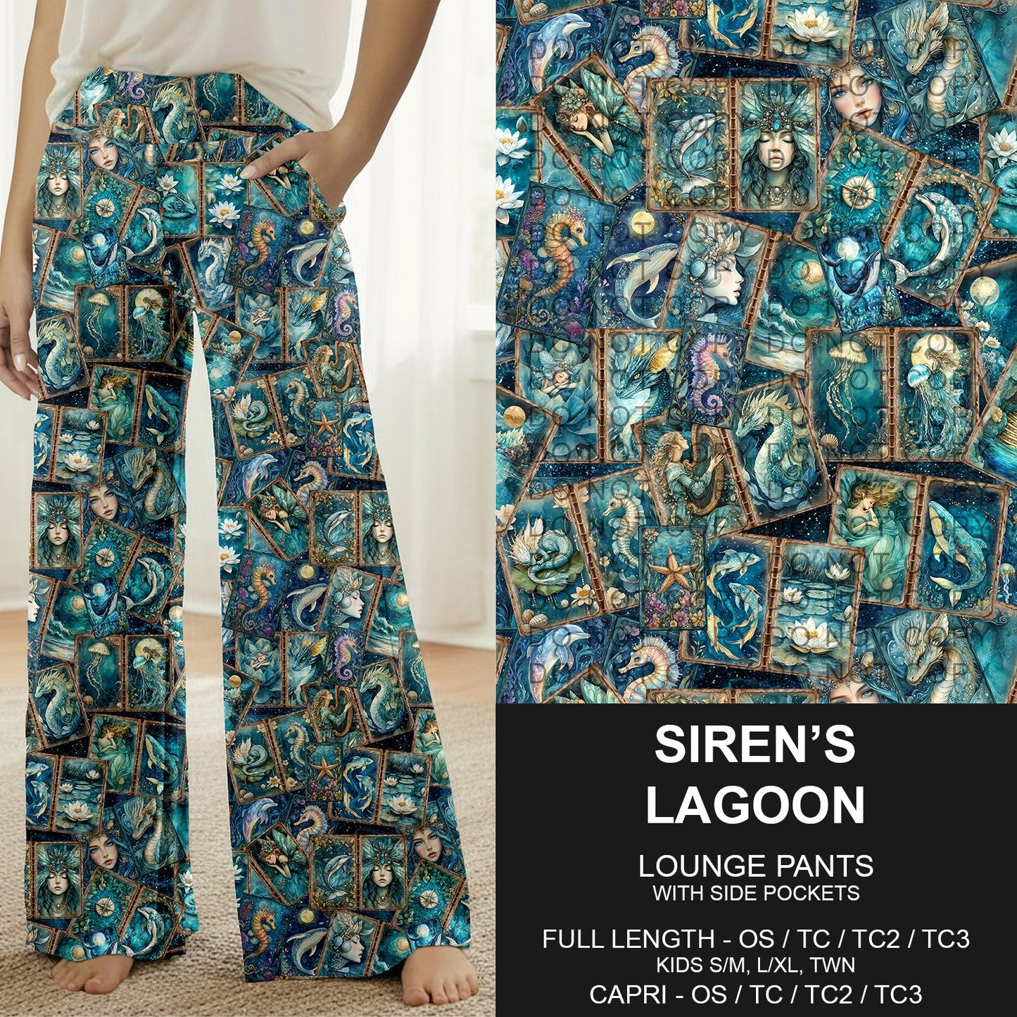 B276 - Preorder Sirens Lagoon Lounge Pants (Closes 3/01. ETA: early May)