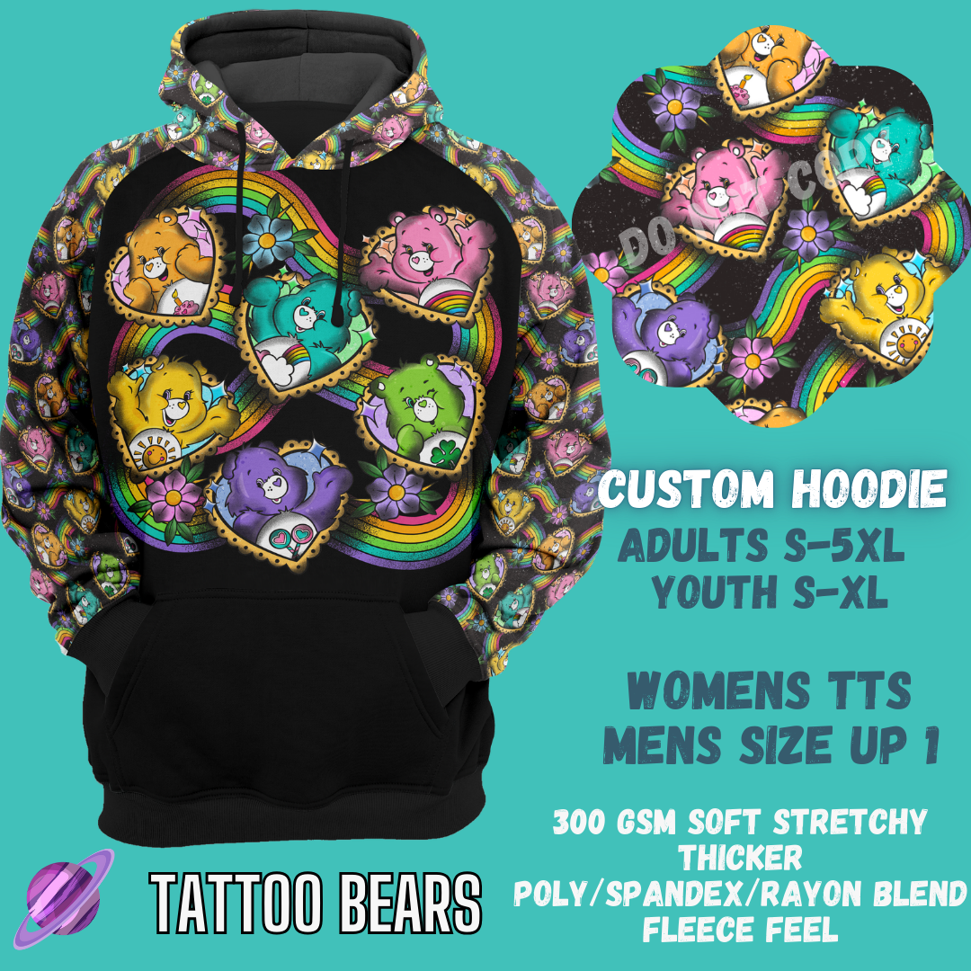 TATTOO BEARS- HOODIE OUTFIT RUN- PREORDER 2/20