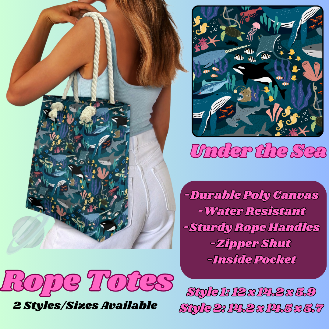 UNDER THE SEA-ROPE TOTE PREORDER CLOSING 5/6
