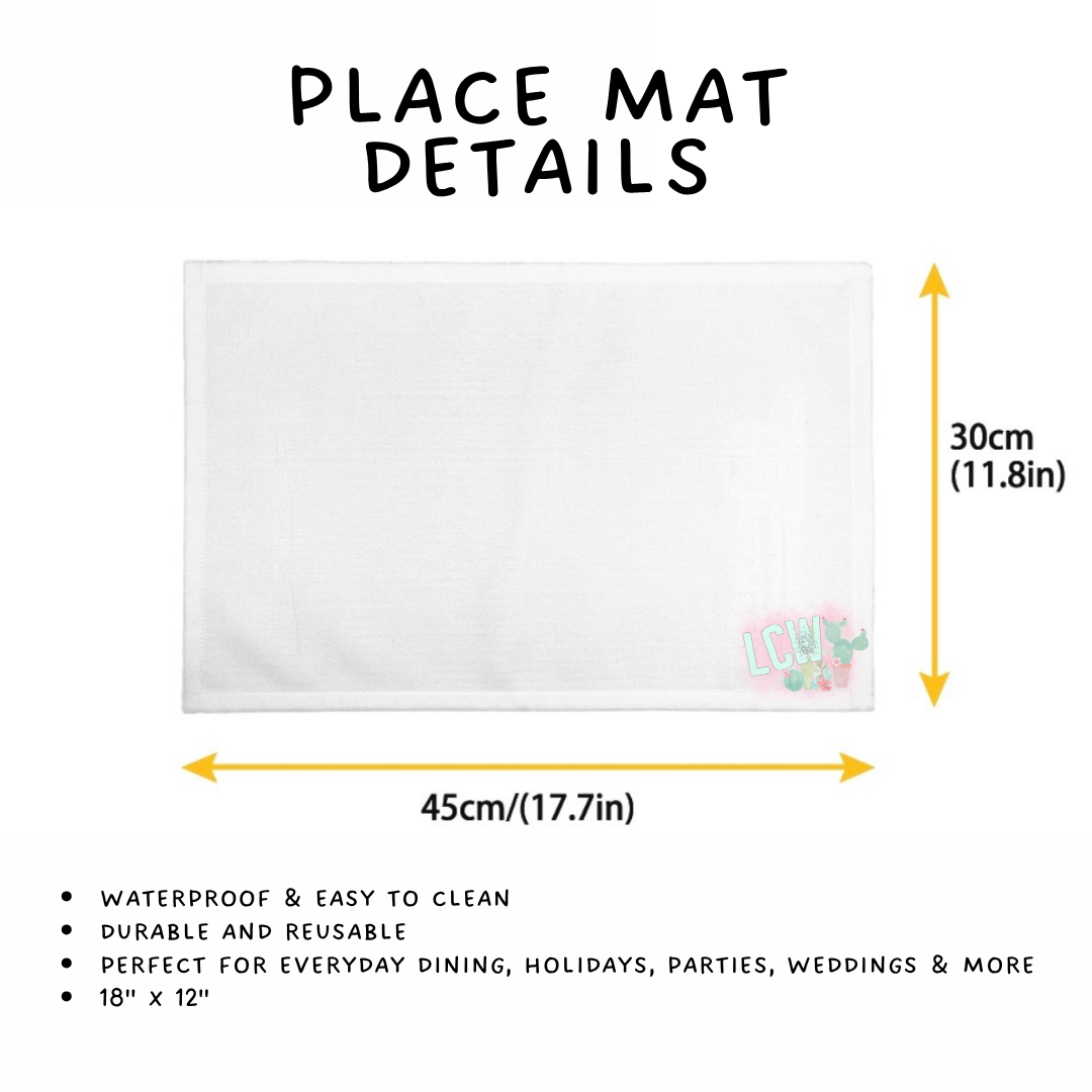 Batch #602 - Table Runners & Placemats - Closes 10/23 - ETA mid Dec - Night Bloom Placemat