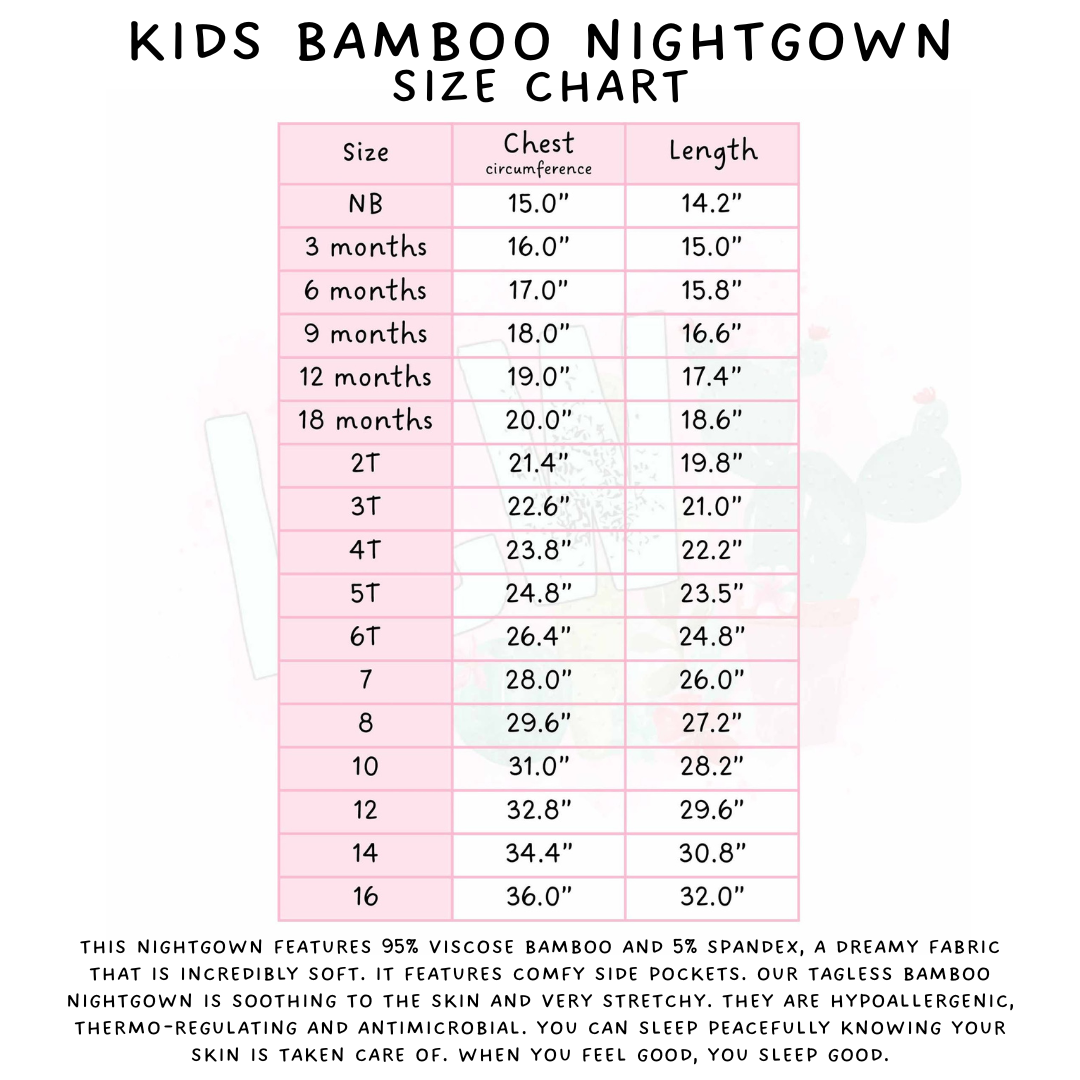 Batch #466 - Mommy & Me Dreamers 2 - Closes 12/22 - ETA mid February - Galaxy Books Adult & Kid's Bamboo Nightgown