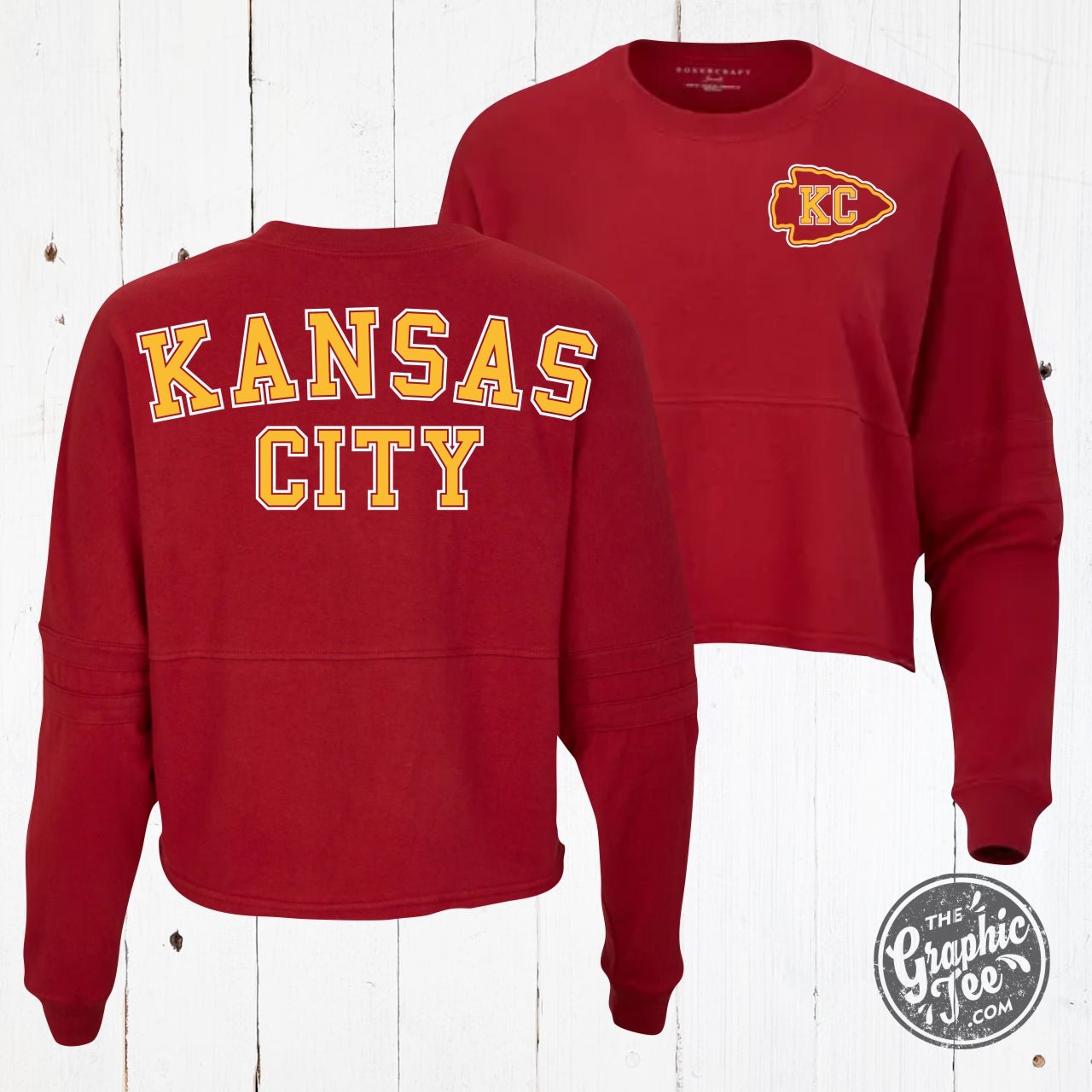 Kansas City Brick Red Ladies Cropped Jersey