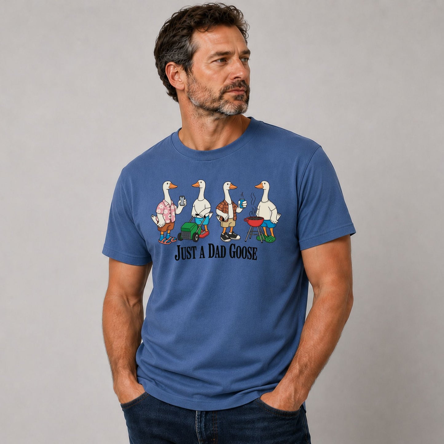 Just A Dad Goose Tshirt