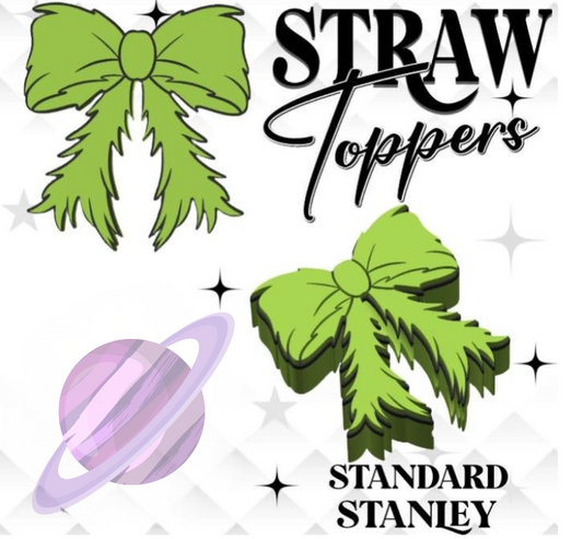 GREEN BOW- 3D PRINTED STRAW CHARM