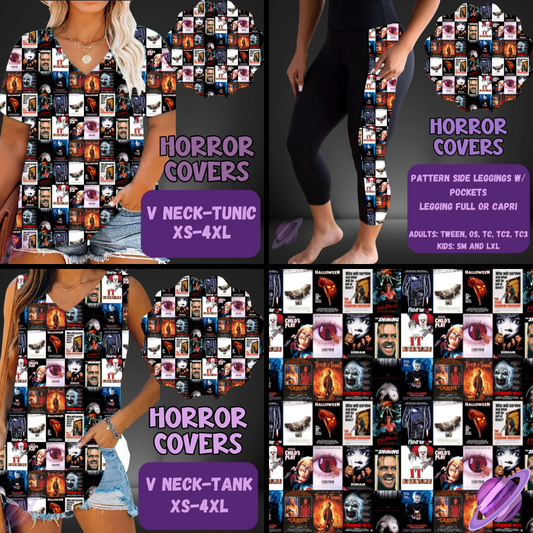 HORROR COVERS-PATTERN PANEL OUTFIT RUN-SOFT CLOSE 7/10 HARD CLOSE 7/12