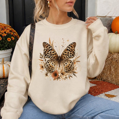 Leopard Butterfly Sweatshirt