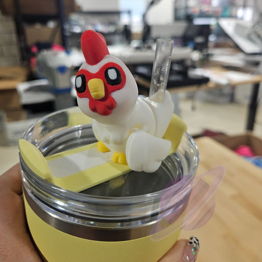 HEN CHICKEN-3D PRINTED STRAW BUDDY