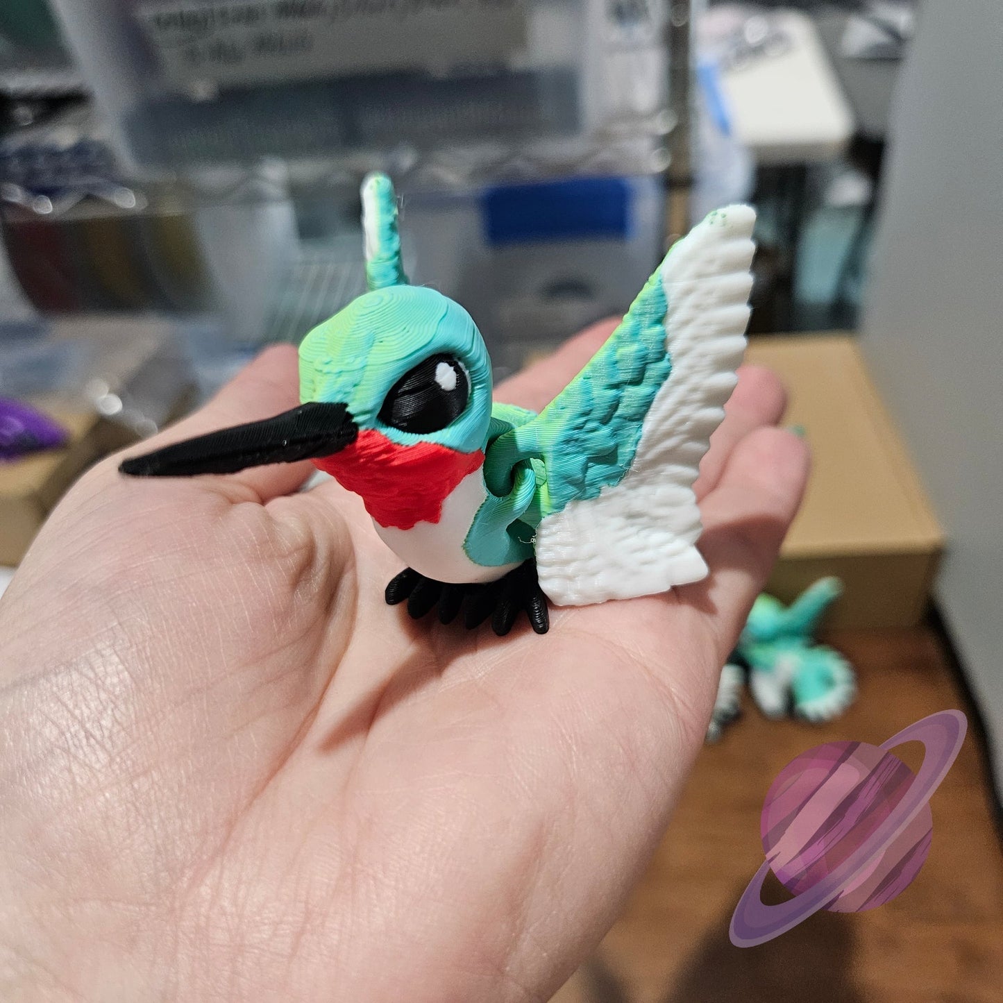 HUMMINGBIRD-3D PRINTED STRAW BUDDY