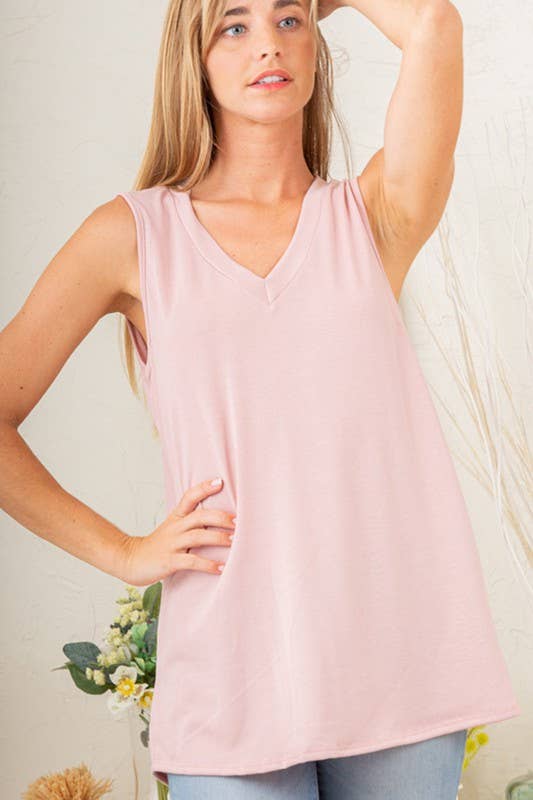 ST2045S SOLID TOP: BLACK / 2-2-2 (S -M-L)