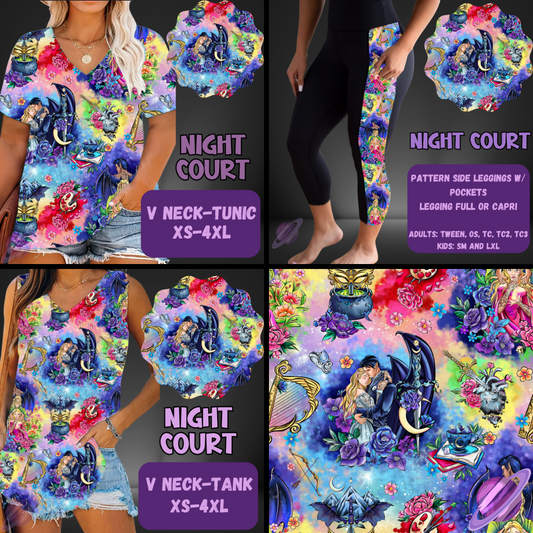 NIGHT COURT-PATTERN PANEL OUTFIT RUN-SOFT CLOSE 7/10 HARD CLOSE 7/12
