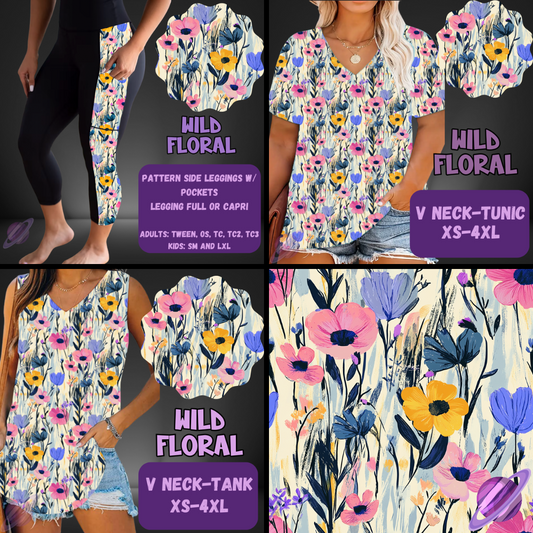 WILD FLORAL-PATTERN PANEL OUTFIT RUN-SOFT CLOSE 7/10 HARD CLOSE 7/12