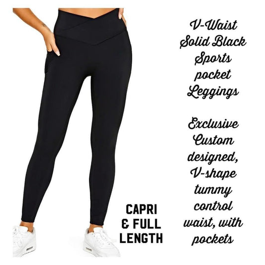 V-Waist Leggings with Pockets