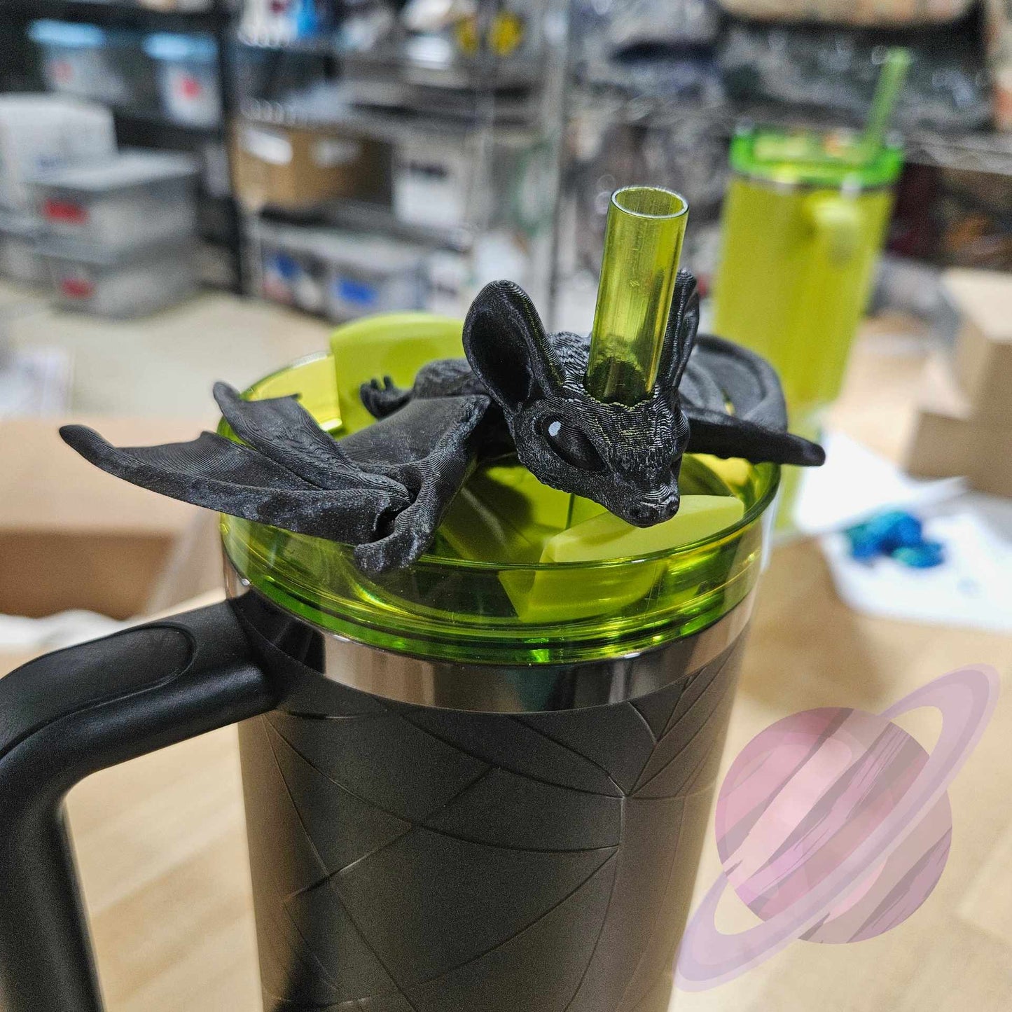 BAT-3D PRINTED STRAW BUDDY