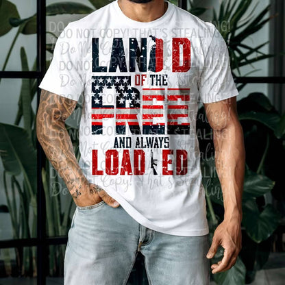 LAND OF FREE LOADED TEE