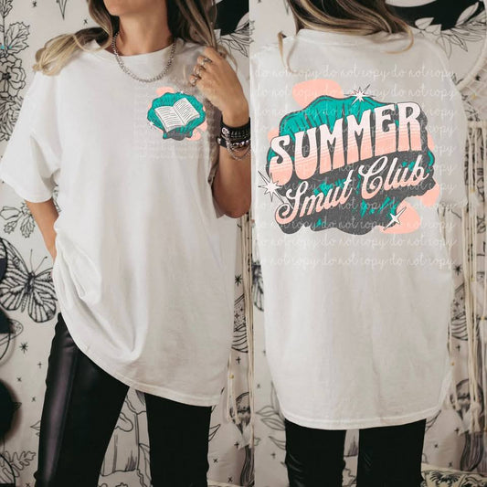 SUMMER SMUT CLUB- DOUBLE SIDED TEE