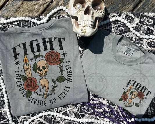 FIGHT DOUBLE SIDED TEE